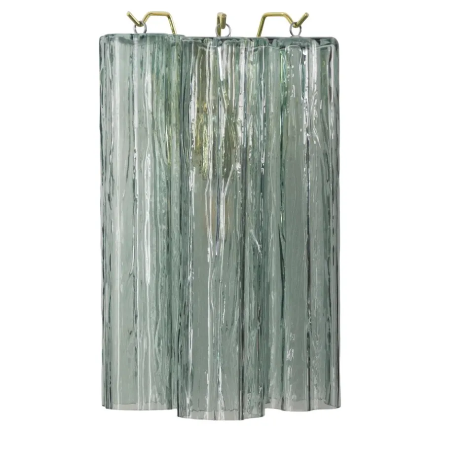 Online Pamono Italian Green Murano Glass Wall Light, 1990s