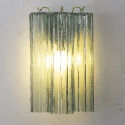 Online Pamono Italian Green Murano Glass Wall Light, 1990s