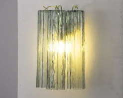 Online Pamono Italian Green Murano Glass Wall Light, 1990s