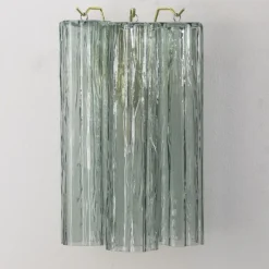 Online Pamono Italian Green Murano Glass Wall Light, 1990s