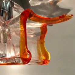 Sale Pamono Italian Handcrafted Murano Glass Wall Light or Flush Mount from Effetre Murano, 1960s