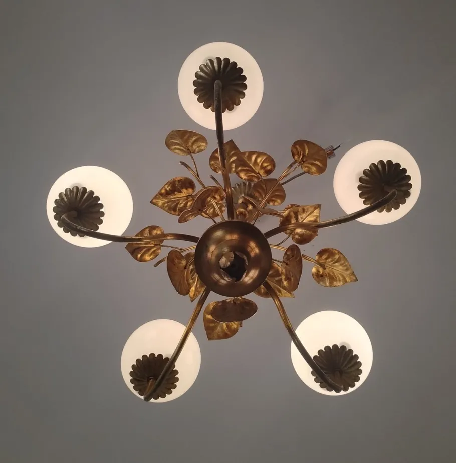 Online Pamono Italian Hollywood Regency Chandelier by Hans Högl, 1960s