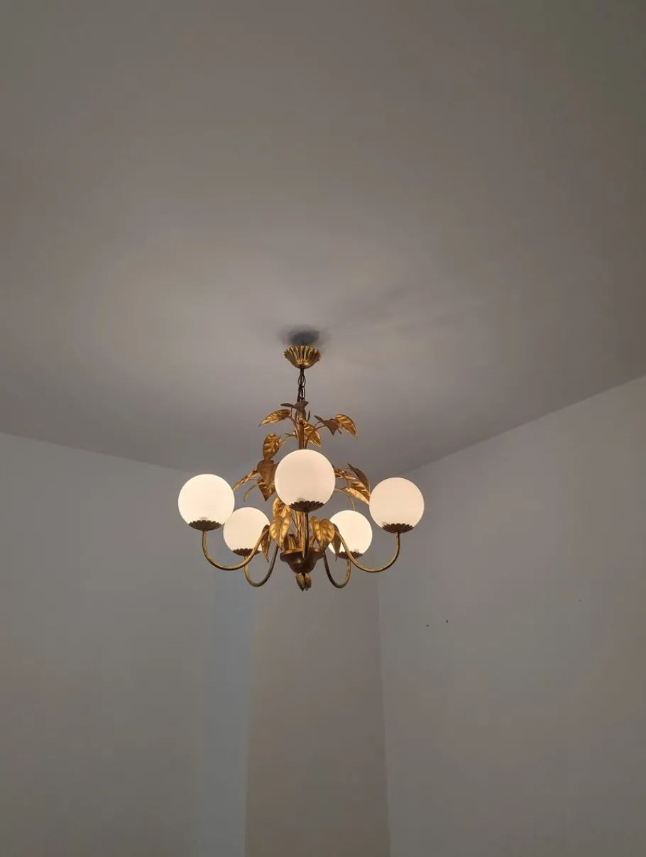 Online Pamono Italian Hollywood Regency Chandelier by Hans Högl, 1960s