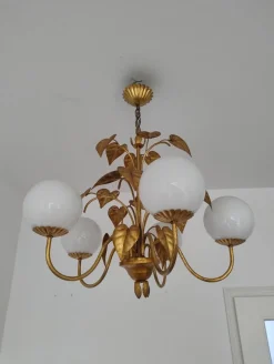 Online Pamono Italian Hollywood Regency Chandelier by Hans Högl, 1960s