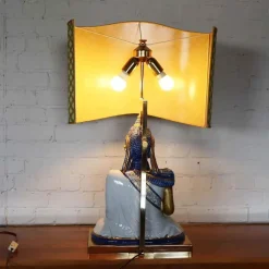 Outlet Pamono Italian Lamp from Societa Porcellane Artistiche Firenze, 1970s