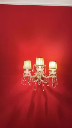 Discount Pamono Italian Marie Therese Crystal Wall Lights, 1950s, Set of 2