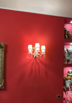 Discount Pamono Italian Marie Therese Crystal Wall Lights, 1950s, Set of 2