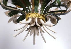 Online Pamono Italian Metal Flower Chandelier, 1960s