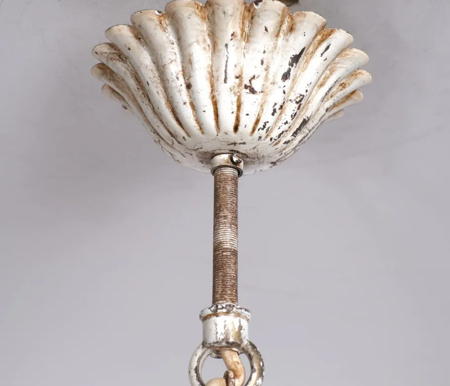 Online Pamono Italian Metal Flower Chandelier, 1960s