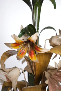 Online Pamono Italian Metal Flower Chandelier, 1960s