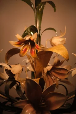 Online Pamono Italian Metal Flower Chandelier, 1960s