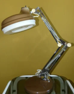 Pamono Italian Metal Table Lamp, 1960s