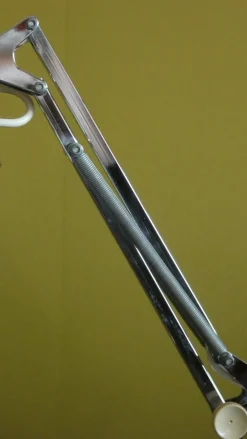 Pamono Italian Metal Table Lamp, 1960s