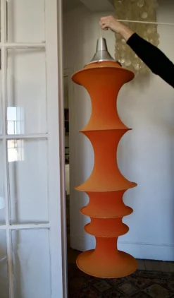 Discount Pamono Italian Milano Falkland Pendant Lamp by Bruno Munari for Danese, 1970s