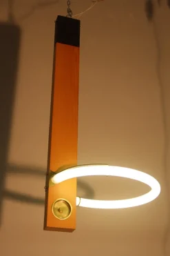 Sale Pamono Italian Minimalist Neon Lamp, 1980