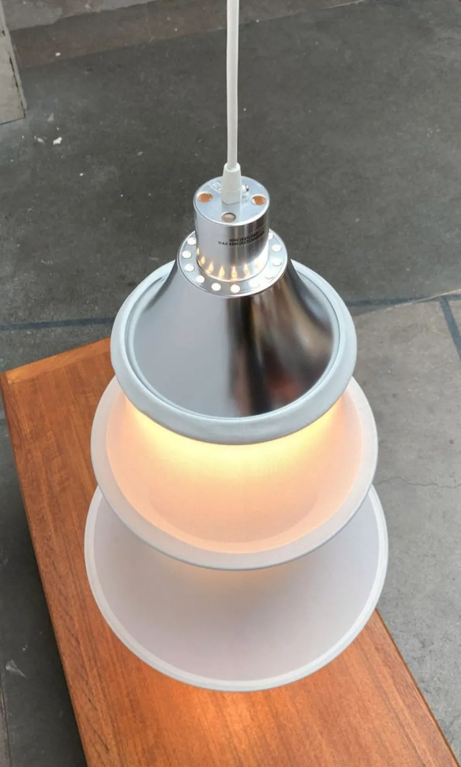 New Pamono Italian Model Falkland Pendant Lamp by Bruno Munari for Danese Milano