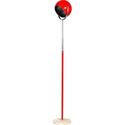 Hot Pamono Italian Modern Adjustable Floor Lamp in Red and Chromed Metal with Marble Base by Goffredo Reggiani, 1970