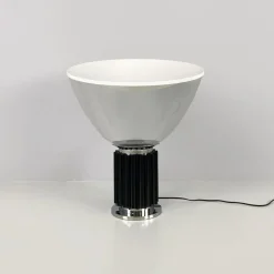 Clearance Pamono Italian Modern Black Taccia Table Lamp by Achille & Pier Giacomo Castiglioni for Flos, 1962