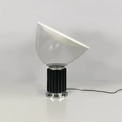 Clearance Pamono Italian Modern Black Taccia Table Lamp by Achille & Pier Giacomo Castiglioni for Flos, 1962