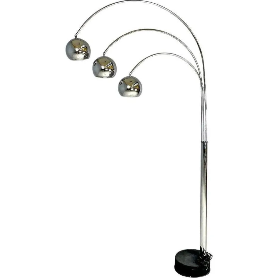 Clearance Pamono Italian Modern Chromed Metal Floor Lamp attributed to Goffredo Reggiani for Reggiani, 1970s