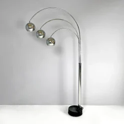 Clearance Pamono Italian Modern Chromed Metal Floor Lamp attributed to Goffredo Reggiani for Reggiani, 1970s