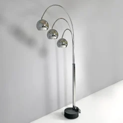 Clearance Pamono Italian Modern Chromed Metal Floor Lamp attributed to Goffredo Reggiani for Reggiani, 1970s