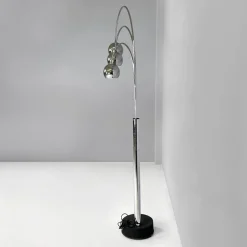 Clearance Pamono Italian Modern Chromed Metal Floor Lamp attributed to Goffredo Reggiani for Reggiani, 1970s