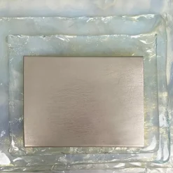 New Pamono Italian Modern Glass and Metal Wall Lamps attributed to Carlo Nason, 1970s, Set of 2