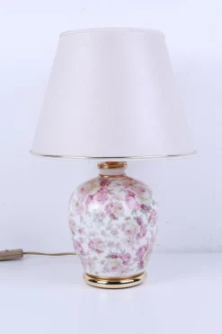 Discount Pamono Italian Modern Ivory & Pink Porcelain Florence Table Lamp