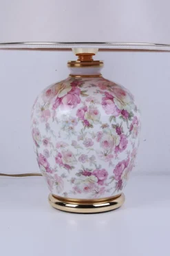 Discount Pamono Italian Modern Ivory & Pink Porcelain Florence Table Lamp