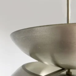 Discount Pamono Italian Modern Metal and Opaline Glass Pendant by Vico Magistretti for Artemide, 1970s