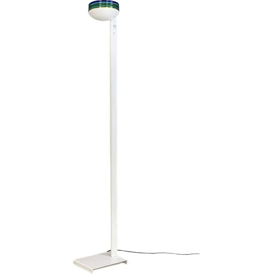 Discount Pamono Italian Modern Metal and Murano Glass L670 Floor Lamp by R. Pamio for Leucos, 1980s