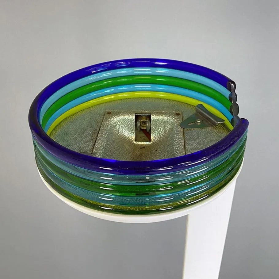 Discount Pamono Italian Modern Metal and Murano Glass L670 Floor Lamp by R. Pamio for Leucos, 1980s