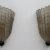 Online Pamono Italian Modern Murano Glass Textured Wall Sconces, 1980s, Set of 2
