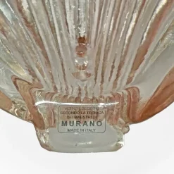 Discount Pamono Italian Modern Murano Glass Leaf Sconces in the style of Barovier & Toso, 2000, Set of 2