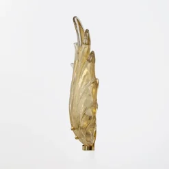 Clearance Pamono Italian Modern Murano Glass Leaf Sconces in the style of Barovier & Toso, 2000s, Set of 2