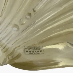 Clearance Pamono Italian Modern Murano Glass Leaf Sconces in the style of Barovier & Toso, 2000s, Set of 2