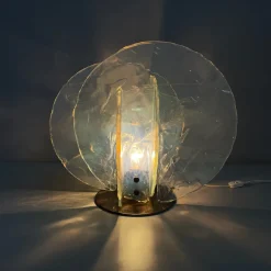 New Pamono Italian Modern Murano Glass Table Lamp for Mazzega, 1970s