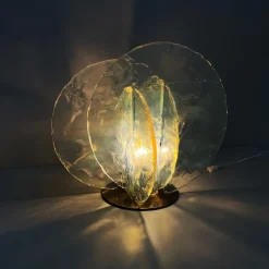 New Pamono Italian Modern Murano Glass Table Lamp for Mazzega, 1970s