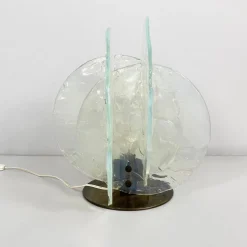 New Pamono Italian Modern Murano Glass Table Lamp for Mazzega, 1970s