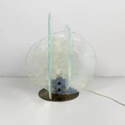 New Pamono Italian Modern Murano Glass Table Lamp for Mazzega, 1970s