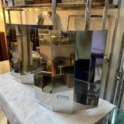 Online Pamono Italian Modern Steel Ambient Light Wall Sconces, 1980s, Set of 2