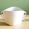New Pamono Italian Modern Vela Table Lamp in White Acrylic by Samuel Parker, 1980s