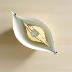 New Pamono Italian Modern Vela Table Lamp in White Acrylic by Samuel Parker, 1980s