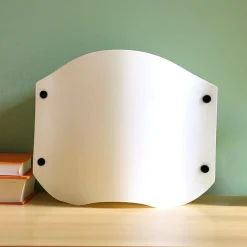 New Pamono Italian Modern Vela Table Lamp in White Acrylic by Samuel Parker, 1980s