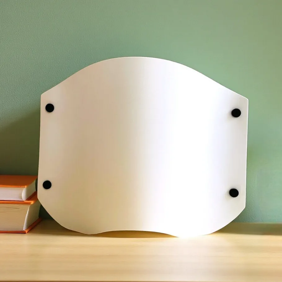 New Pamono Italian Modern Vela Table Lamp in White Acrylic by Samuel Parker, 1980s