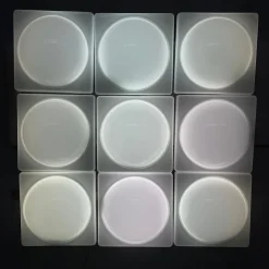 Hot Pamono Italian Modern Wall Lamps in White Plastic from L. & G. Pancaldi, 1980s, Set of 9