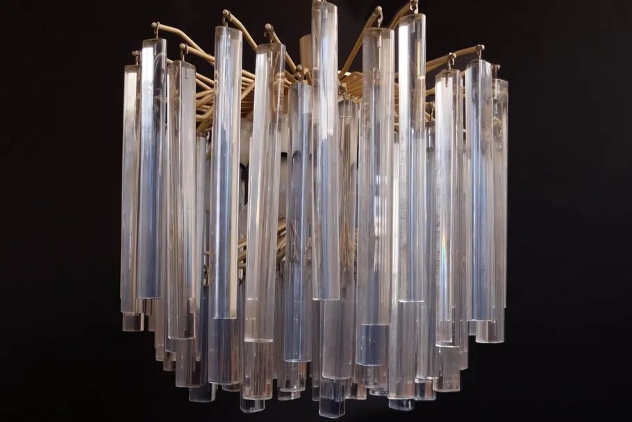 Best Pamono Italian Murano Chandelier from Venini, 1960s