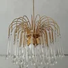 Hot Pamono Italian Murano Crystal Teardrop Waterfall Chandelier, 1970s