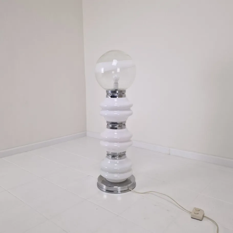 Clearance Pamono Italian Murano Floor Lamp in 3 Colors Light attributed to Carlo Nason for Mazzega, 1970s